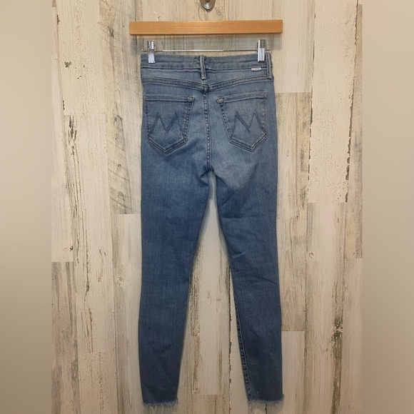 Mother High Rise The Looker Ankle Fray Jeans- Hey Sun Size 24 - Picture 4 of 7